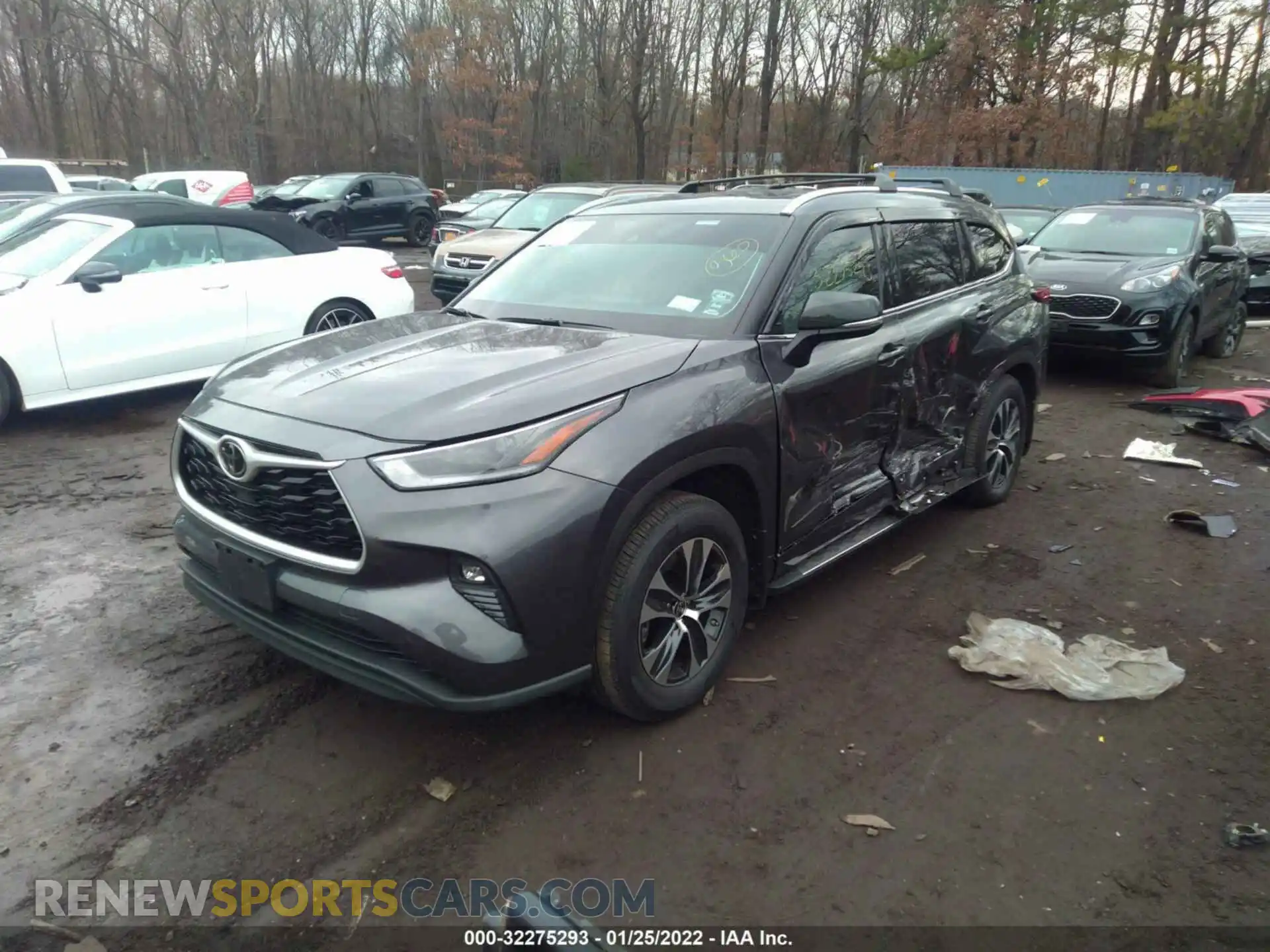 2 Photograph of a damaged car 5TDHZRBH5MS543816 TOYOTA HIGHLANDER 2021