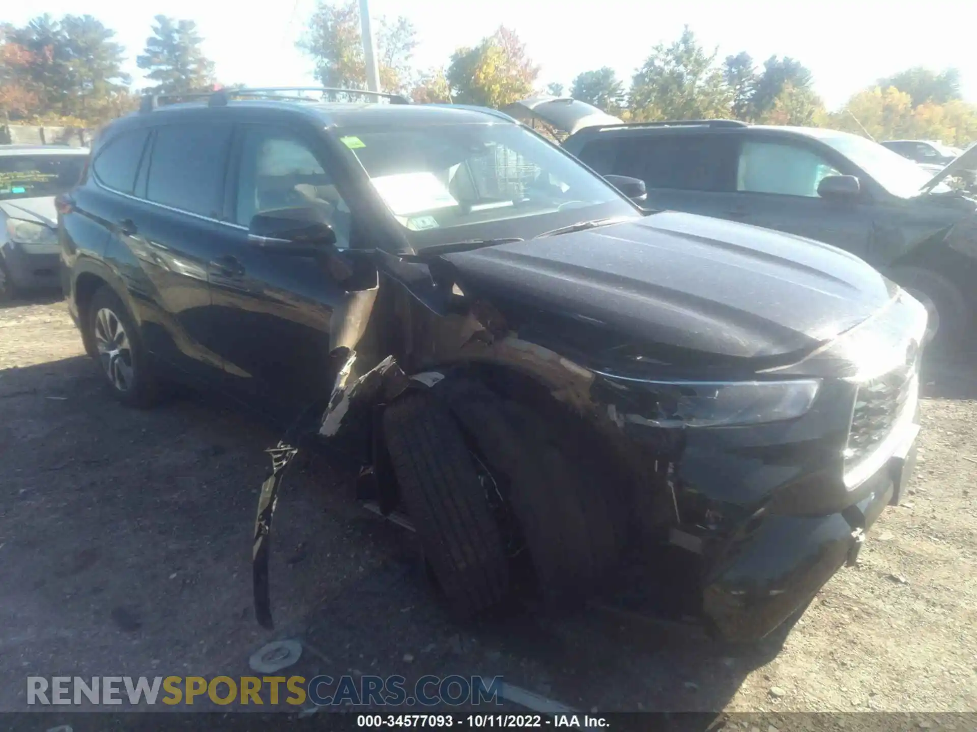 1 fotografías del automóvil dañado 5TDHZRBH6MS070346 TOYOTA HIGHLANDER 2021