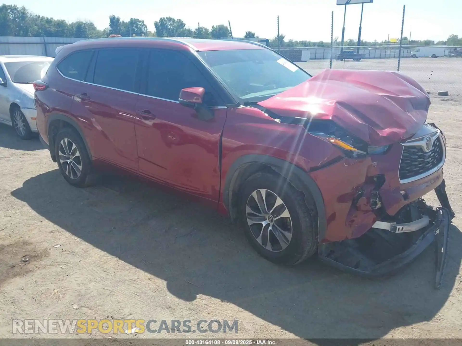 1 Photograph of a damaged car 5TDHZRBH6MS079452 TOYOTA HIGHLANDER 2021