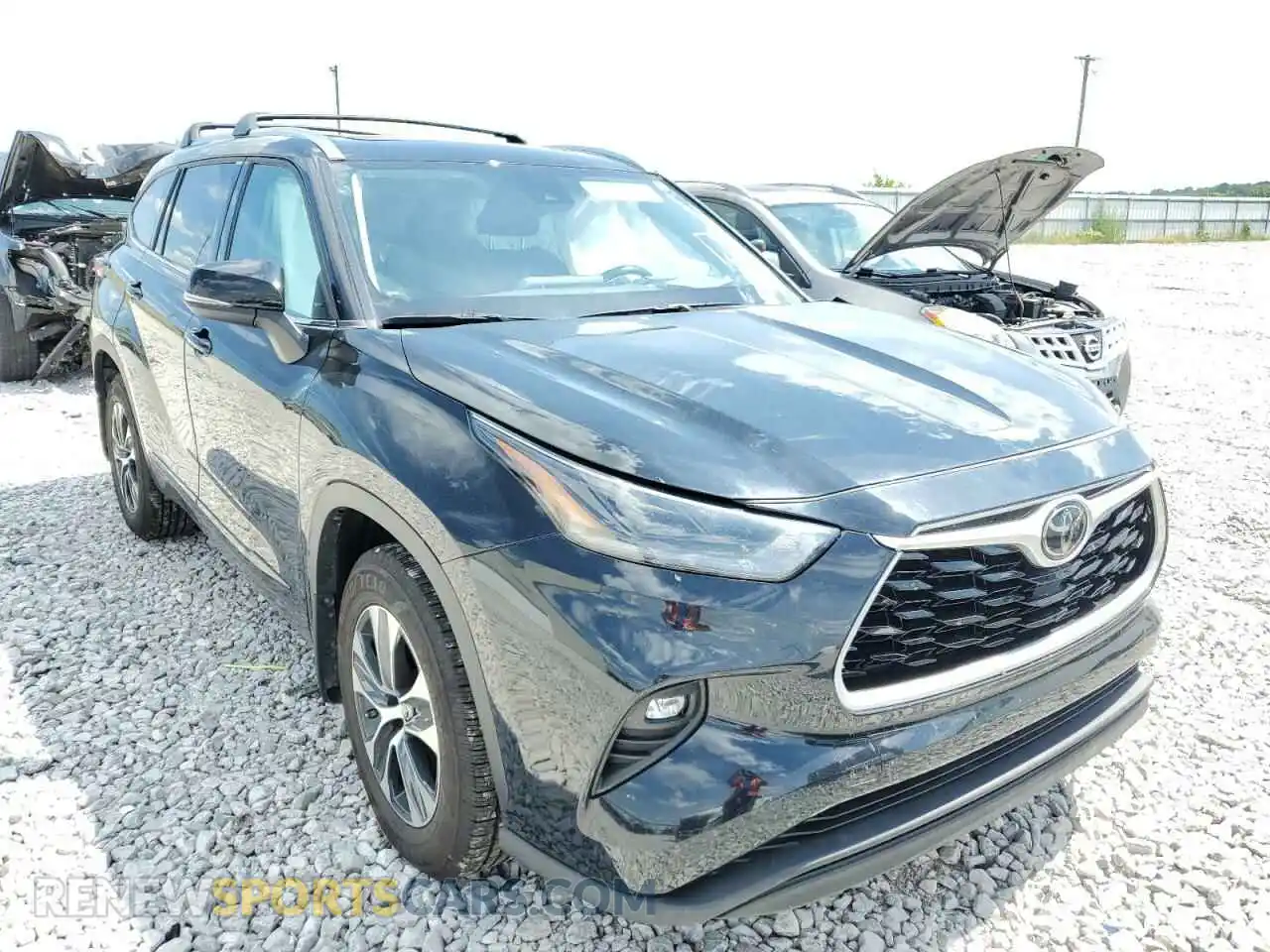 1 Photograph of a damaged car 5TDHZRBH6MS098194 TOYOTA HIGHLANDER 2021