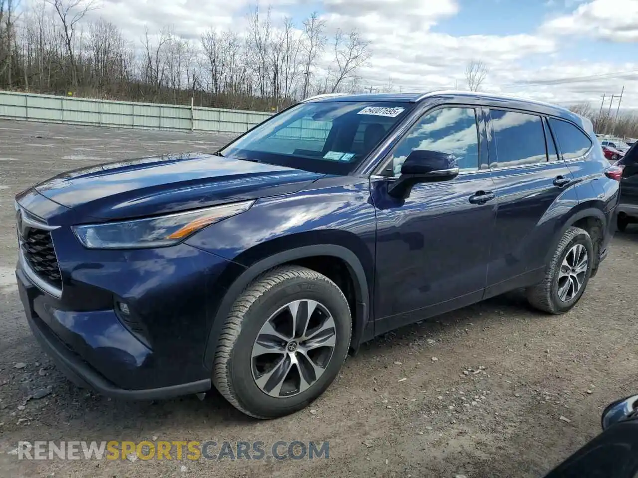 1 Photograph of a damaged car 5TDHZRBH6MS547311 TOYOTA HIGHLANDER 2021