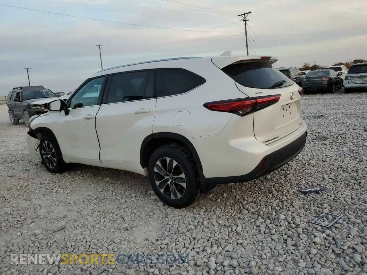 2 Фотография поврежденного автомобиля 5TDHZRBH7MS060179 TOYOTA HIGHLANDER 2021
