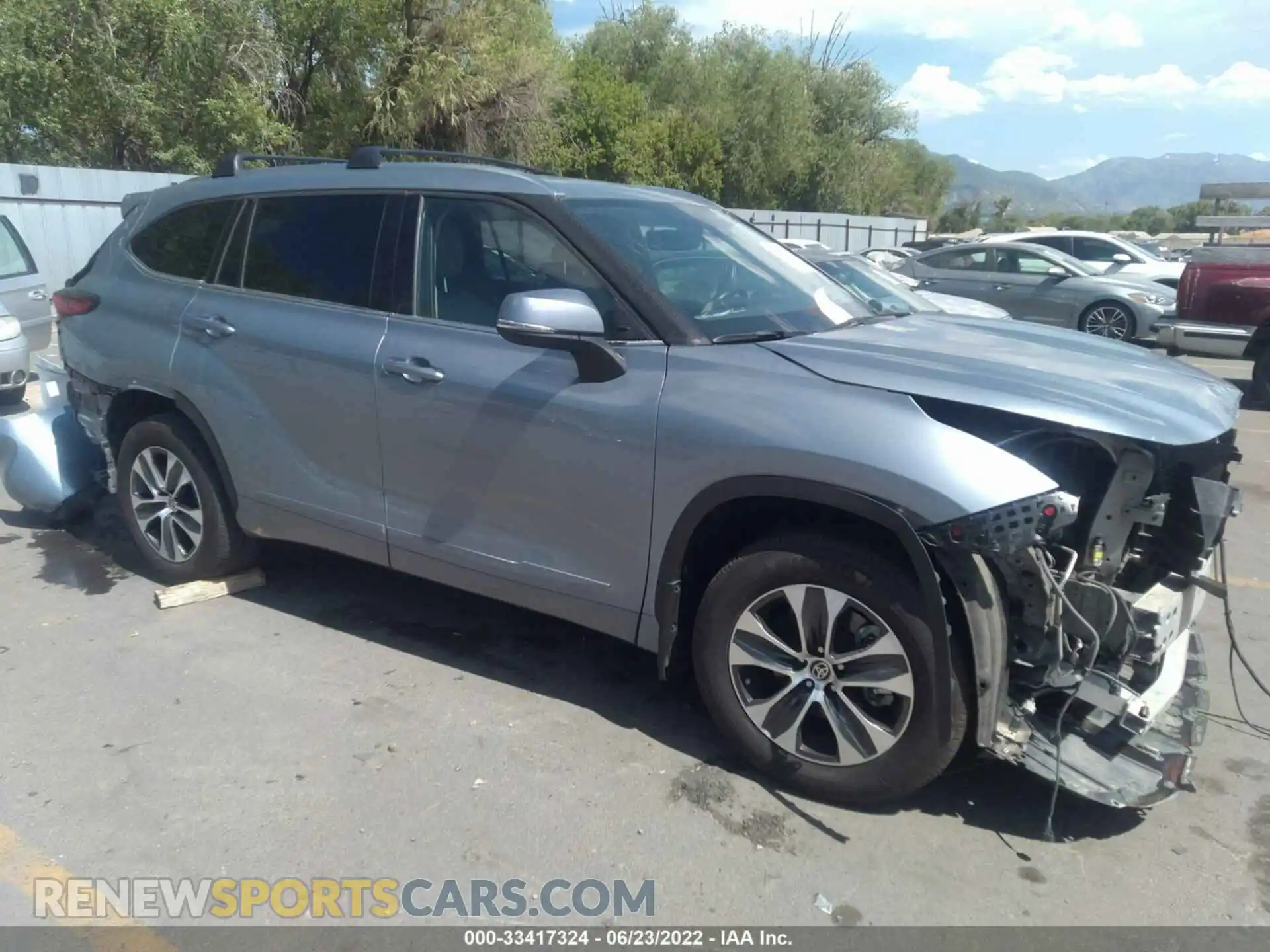 1 Photograph of a damaged car 5TDHZRBH7MS060859 TOYOTA HIGHLANDER 2021