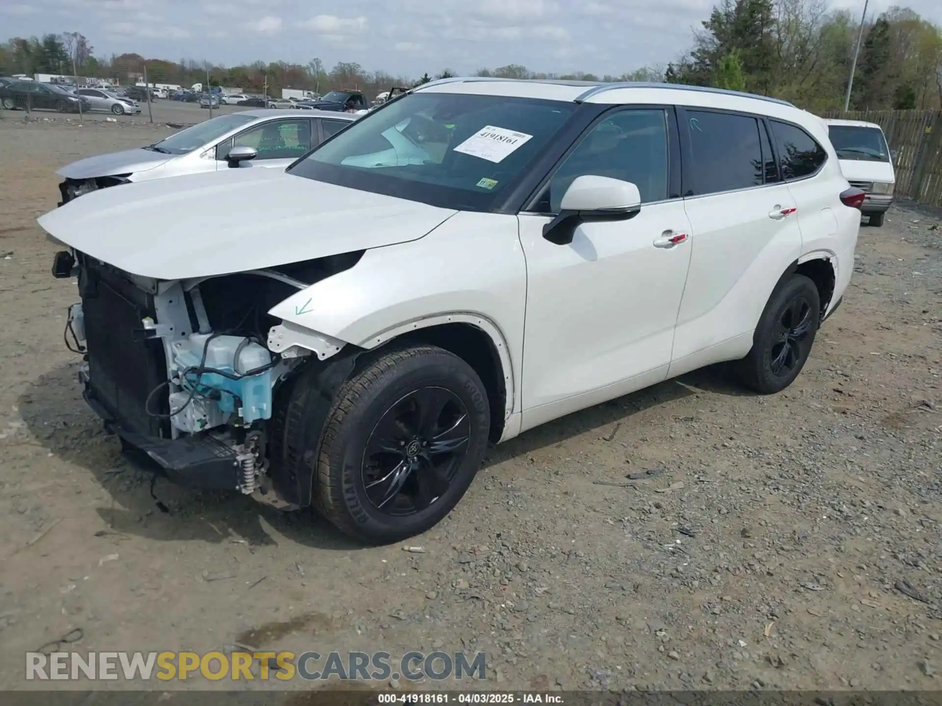 2 fotografías del automóvil dañado 5TDHZRBH7MS062420 TOYOTA HIGHLANDER 2021