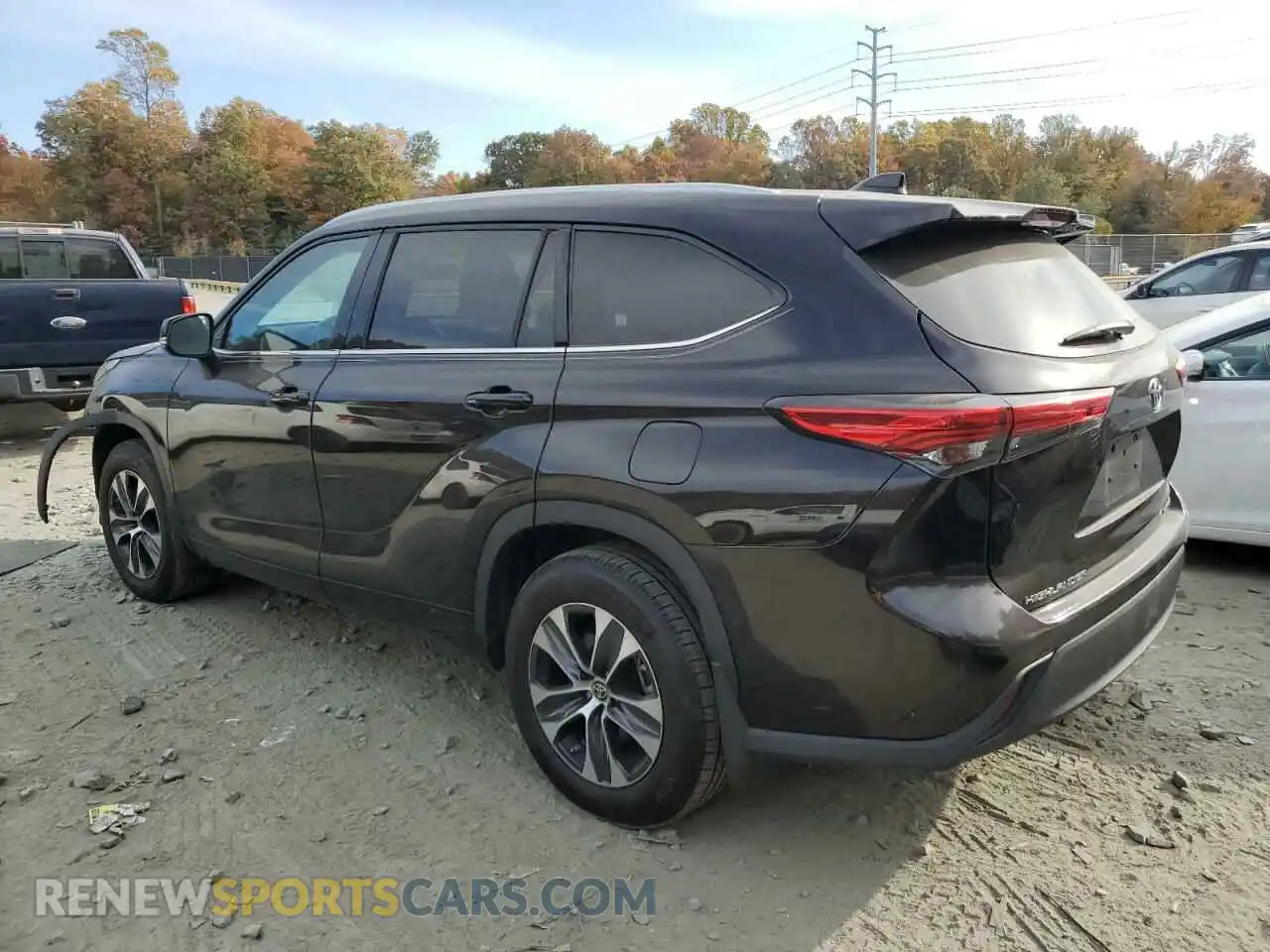 2 fotografías del automóvil dañado 5TDHZRBH7MS108666 TOYOTA HIGHLANDER 2021