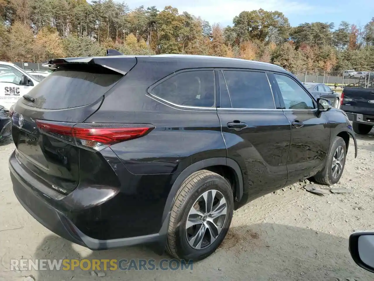 3 fotografías del automóvil dañado 5TDHZRBH7MS108666 TOYOTA HIGHLANDER 2021