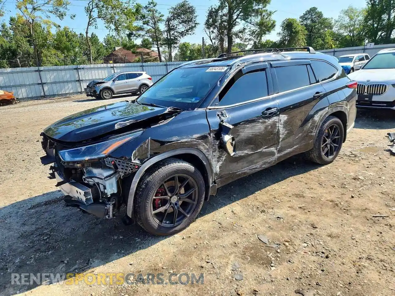 1 Photograph of a damaged car 5TDHZRBH7MS145149 TOYOTA HIGHLANDER 2021