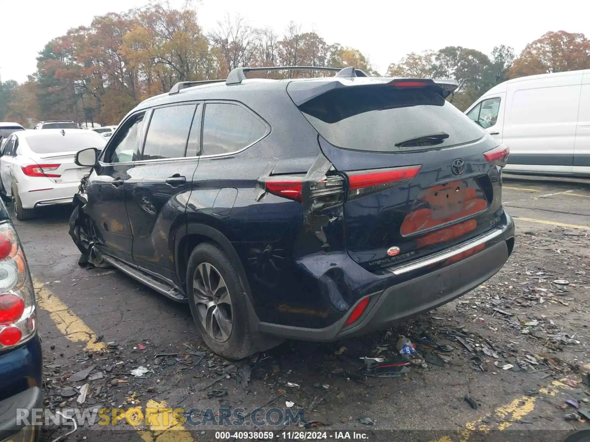 3 Photograph of a damaged car 5TDHZRBH7MS155969 TOYOTA HIGHLANDER 2021