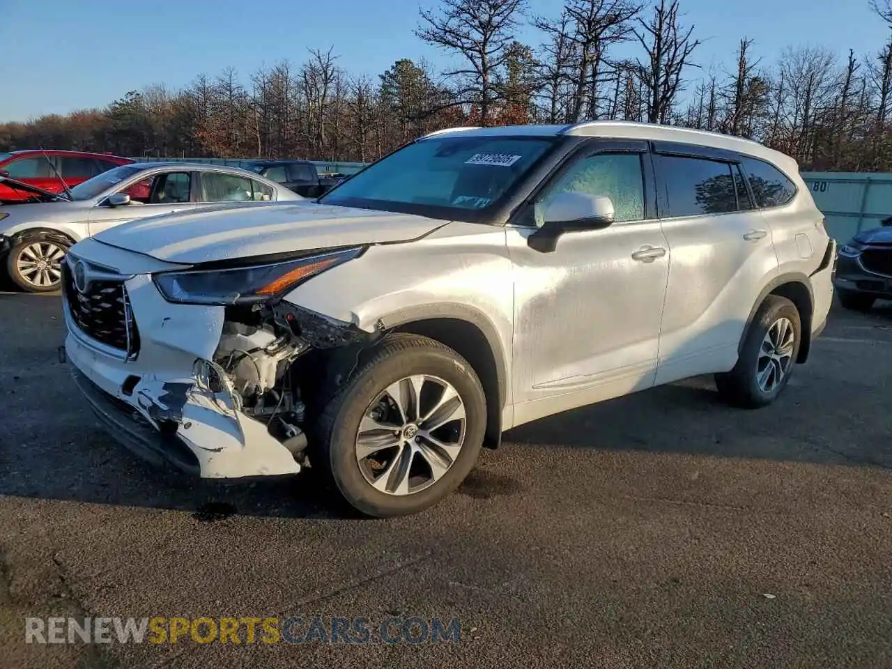 1 Photograph of a damaged car 5TDHZRBH7MS528542 TOYOTA HIGHLANDER 2021