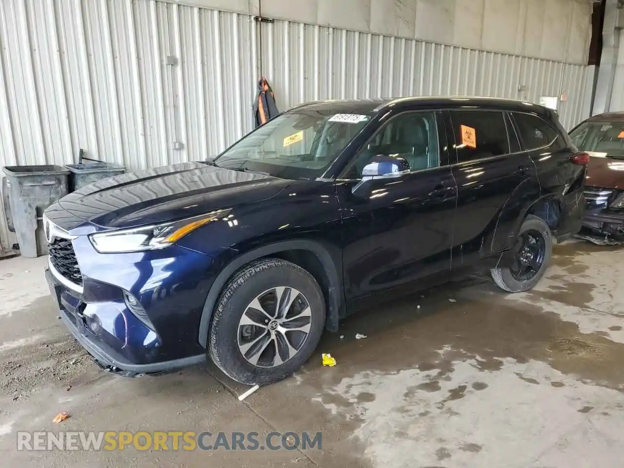 1 Photograph of a damaged car 5TDHZRBH8MS067125 TOYOTA HIGHLANDER 2021