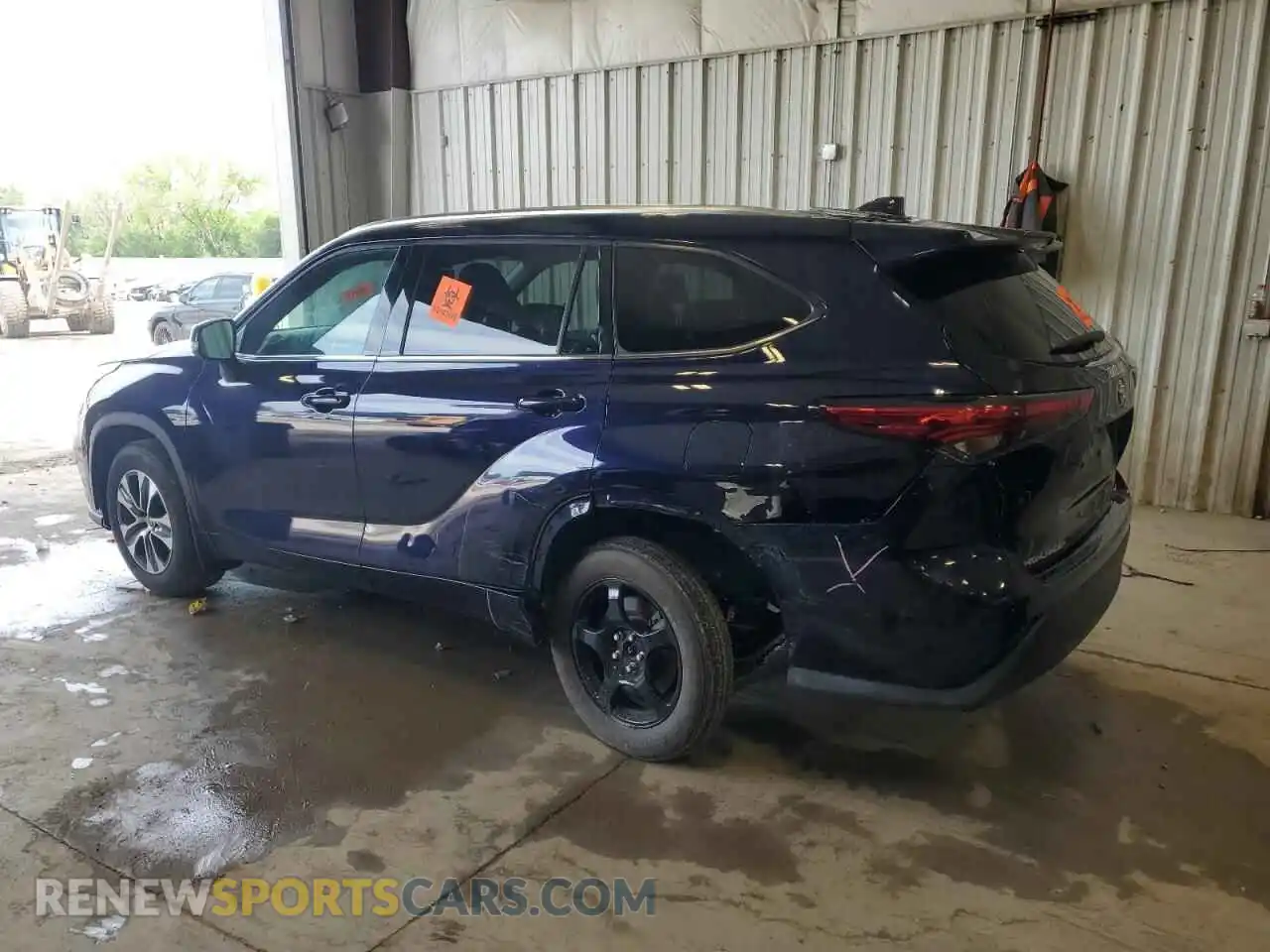 2 Photograph of a damaged car 5TDHZRBH8MS067125 TOYOTA HIGHLANDER 2021