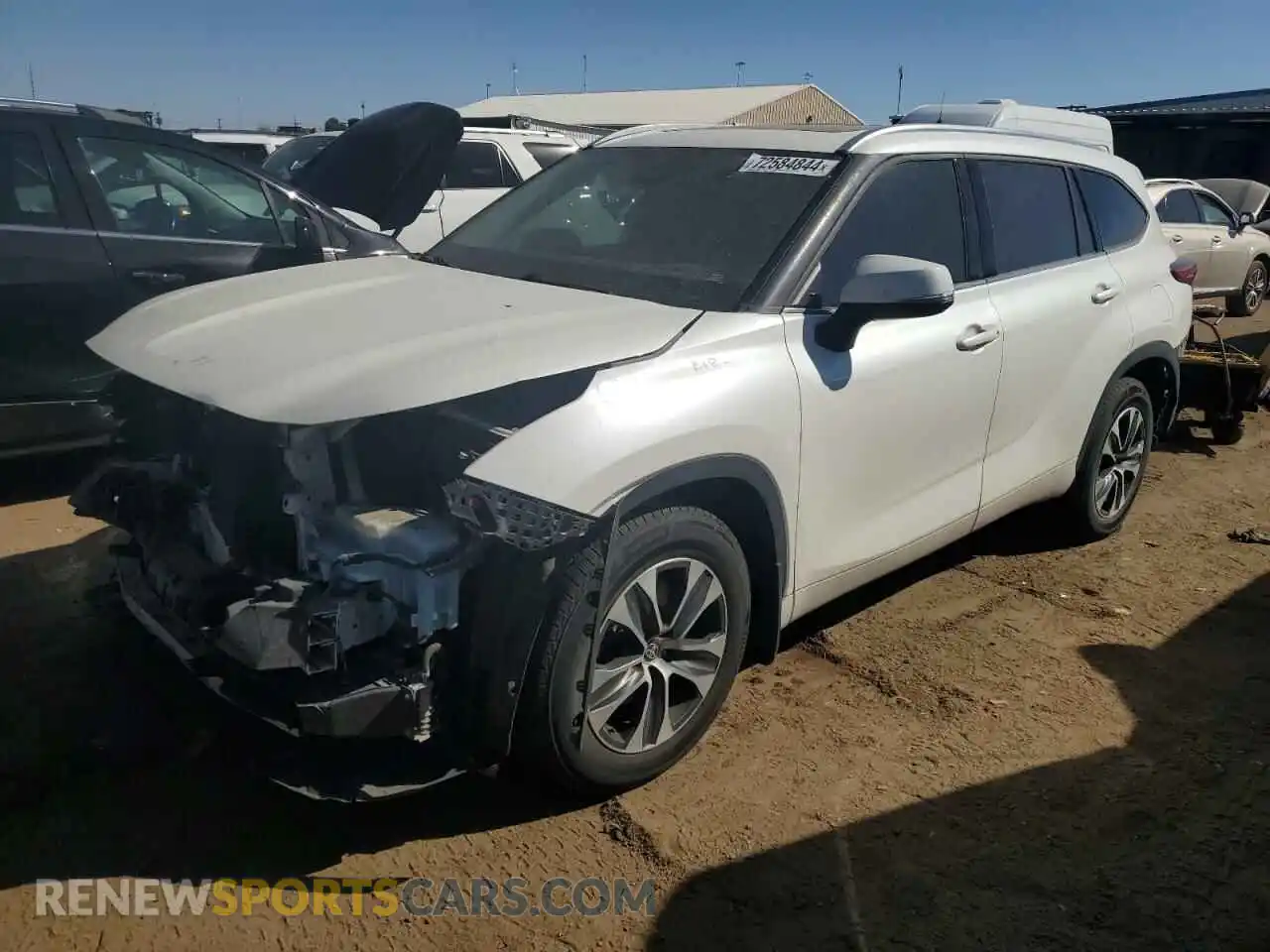 1 Photograph of a damaged car 5TDHZRBH8MS080831 TOYOTA HIGHLANDER 2021