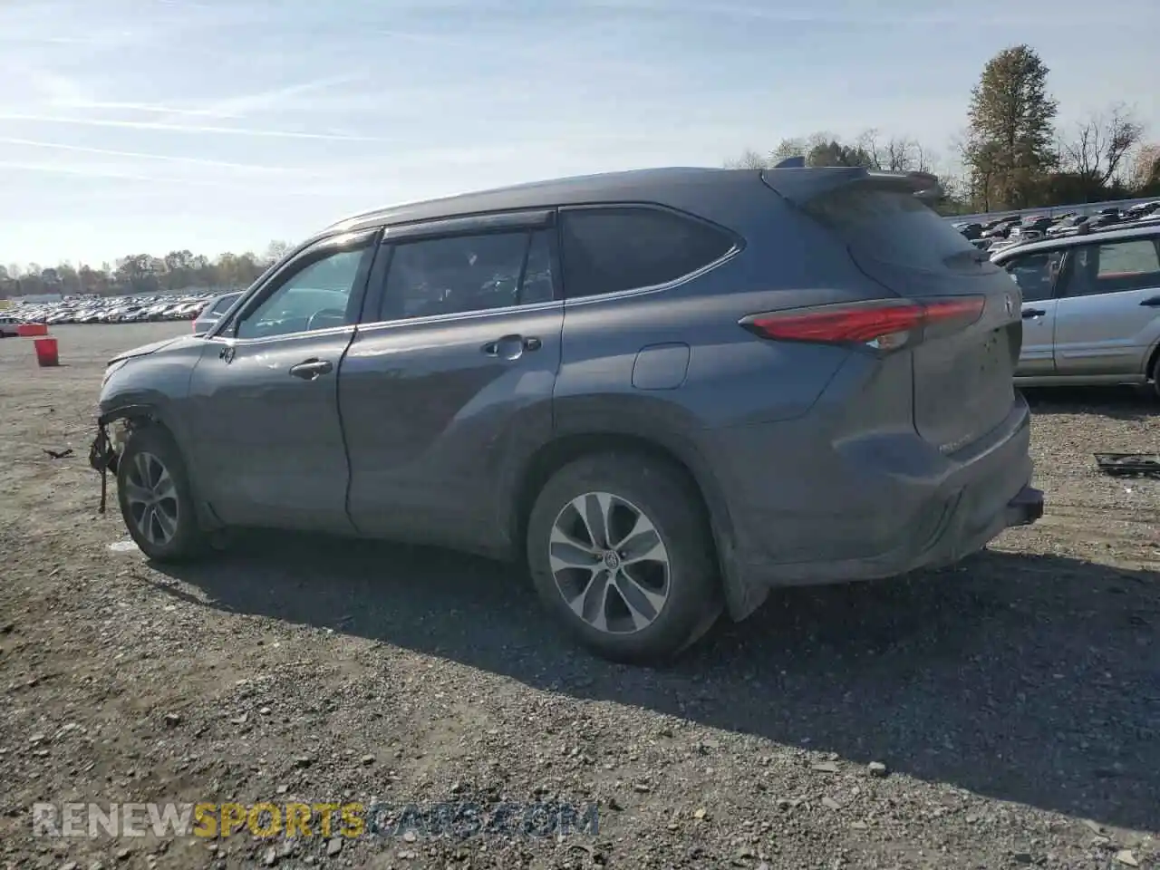 2 Photograph of a damaged car 5TDHZRBH8MS085267 TOYOTA HIGHLANDER 2021