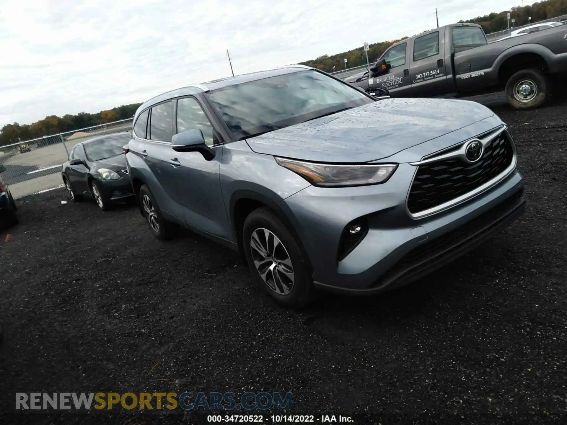 1 Photograph of a damaged car 5TDHZRBH8MS089867 TOYOTA HIGHLANDER 2021