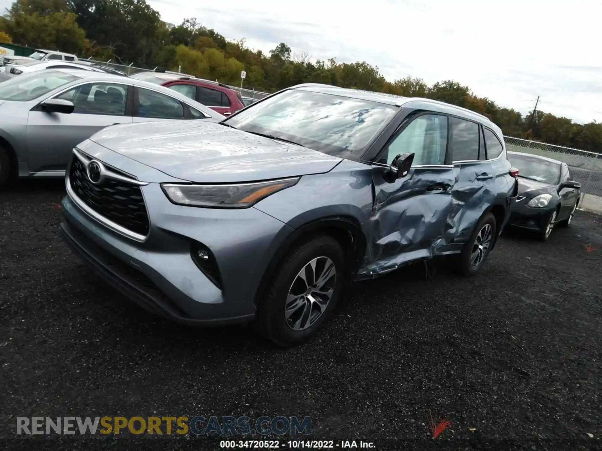 2 Photograph of a damaged car 5TDHZRBH8MS089867 TOYOTA HIGHLANDER 2021