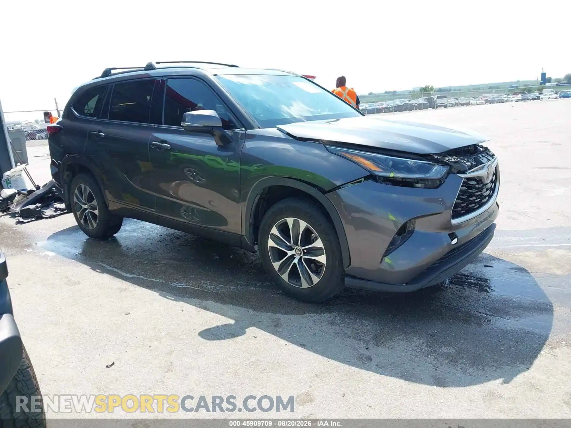 1 Photograph of a damaged car 5TDHZRBH8MS159254 TOYOTA HIGHLANDER 2021