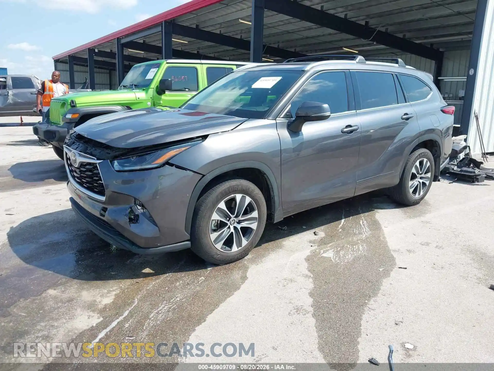 2 Photograph of a damaged car 5TDHZRBH8MS159254 TOYOTA HIGHLANDER 2021