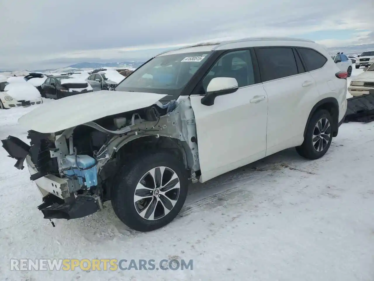 1 Photograph of a damaged car 5TDHZRBH8MS549934 TOYOTA HIGHLANDER 2021