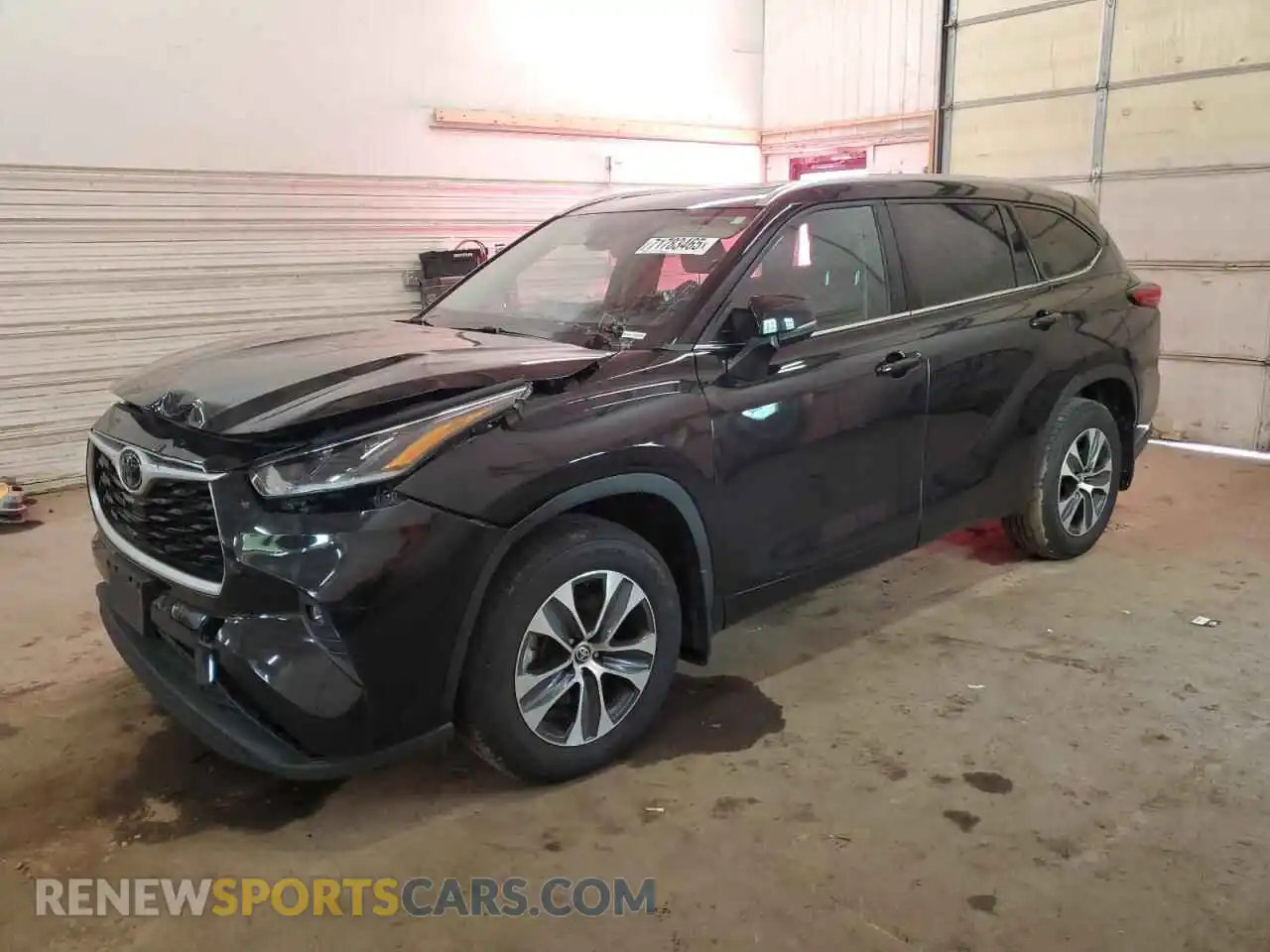 1 Photograph of a damaged car 5TDHZRBH9MS157352 TOYOTA HIGHLANDER 2021