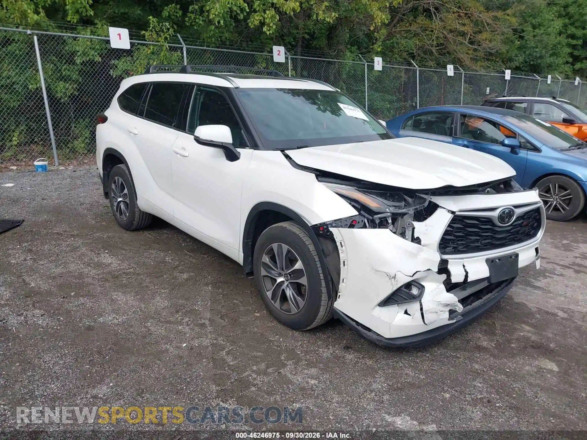 1 Фотография поврежденного автомобиля 5TDHZRBH9MS523357 TOYOTA HIGHLANDER 2021