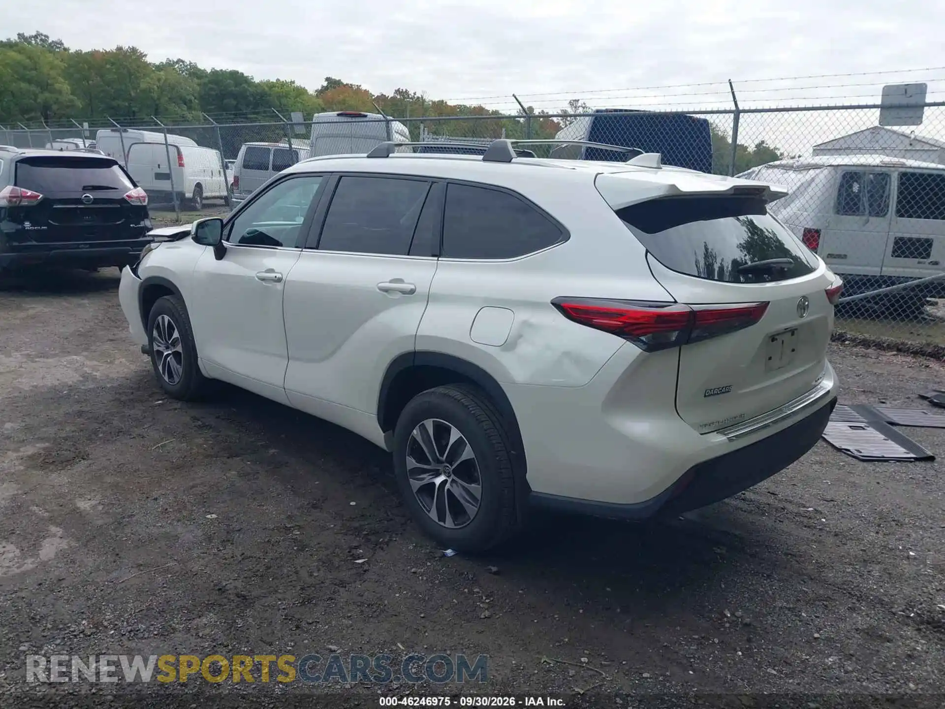 3 Фотография поврежденного автомобиля 5TDHZRBH9MS523357 TOYOTA HIGHLANDER 2021