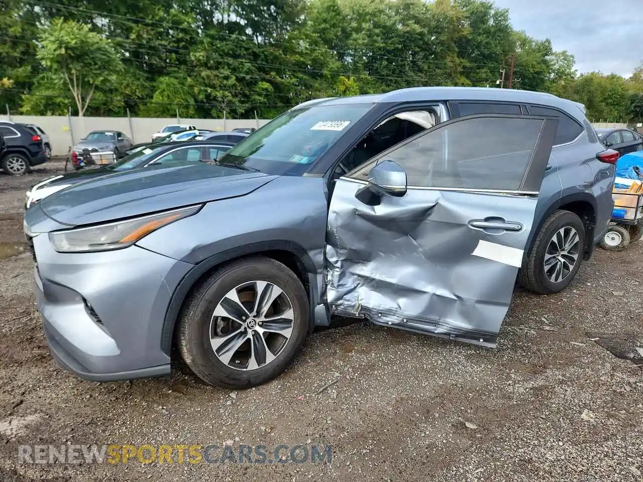 1 fotografías del automóvil dañado 5TDHZRBHXMS093404 TOYOTA HIGHLANDER 2021