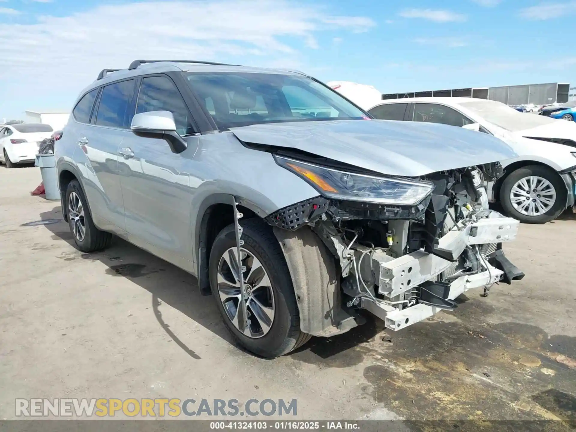 1 Photograph of a damaged car 5TDHZRBHXMS114705 TOYOTA HIGHLANDER 2021