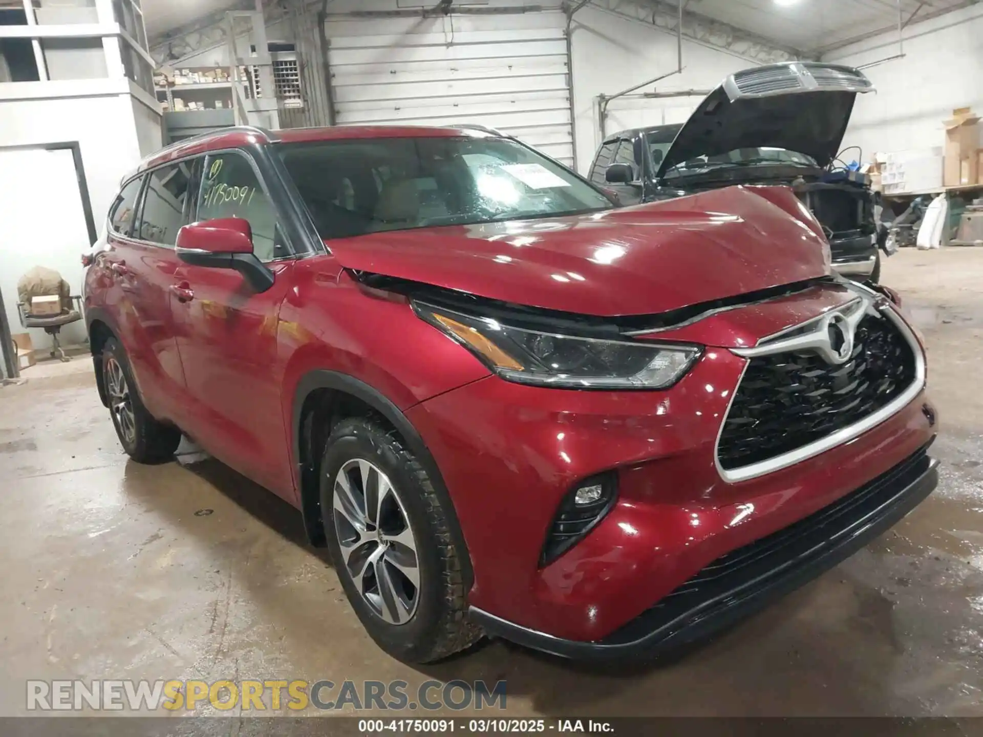 1 Photograph of a damaged car 5TDHZRBHXMS148904 TOYOTA HIGHLANDER 2021