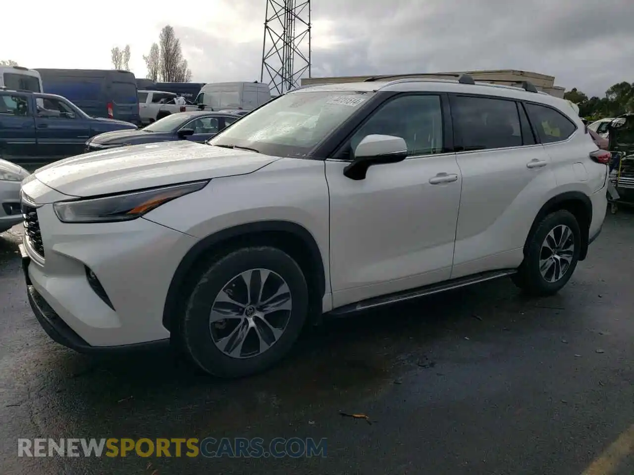 1 Photograph of a damaged car 5TDHZRBHXMS529247 TOYOTA HIGHLANDER 2021