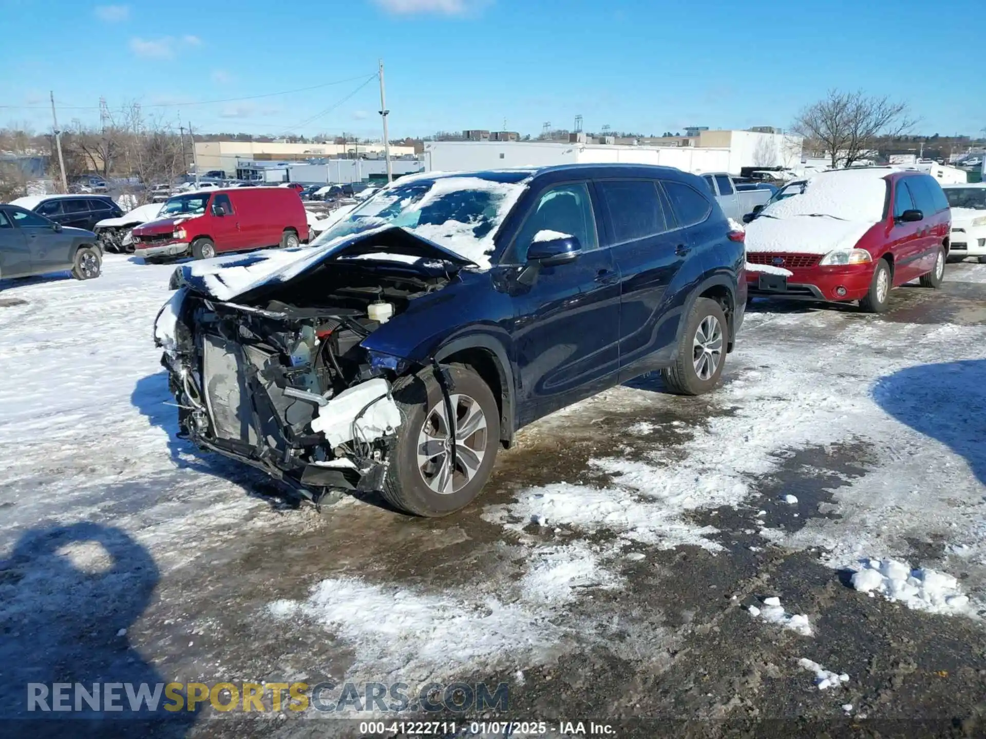 2 Photograph of a damaged car 5TDHZRBHXMS532357 TOYOTA HIGHLANDER 2021