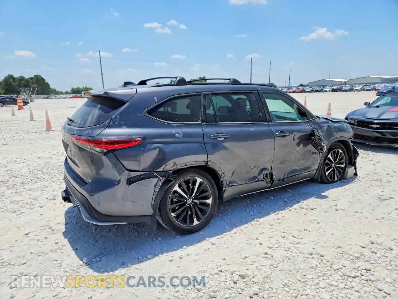 3 Фотография поврежденного автомобиля 5TDJZRAH1MS073030 TOYOTA HIGHLANDER 2021