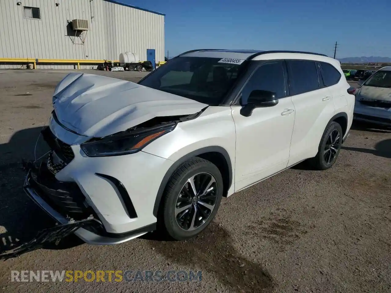 1 Photograph of a damaged car 5TDJZRAH5MS032707 TOYOTA HIGHLANDER 2021