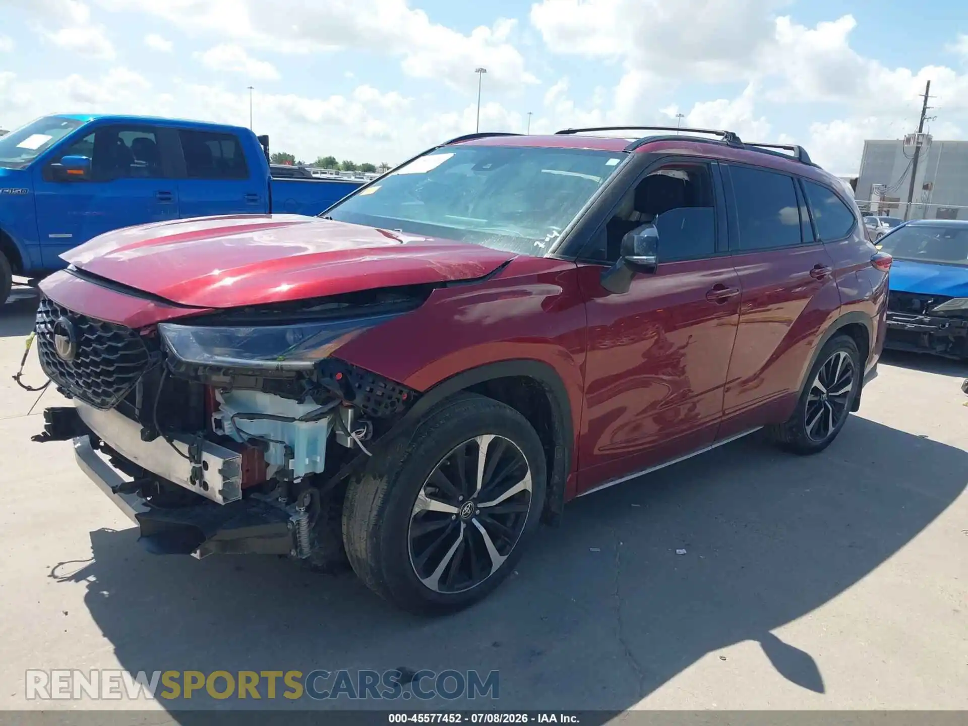 2 Photograph of a damaged car 5TDJZRAH8MS087992 TOYOTA HIGHLANDER 2021