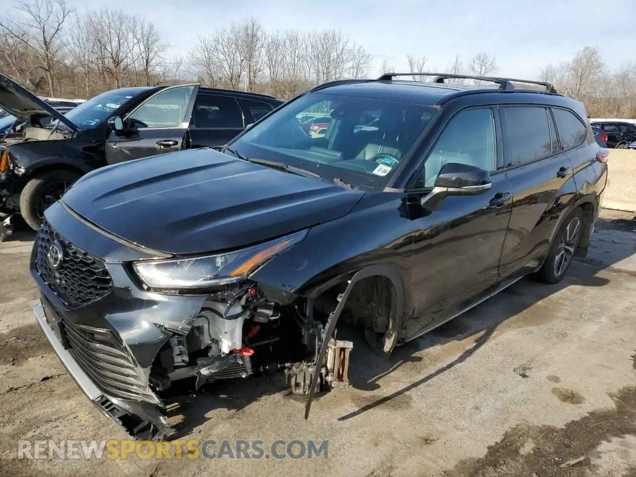1 Photograph of a damaged car 5TDJZRBH0MS087452 TOYOTA HIGHLANDER 2021