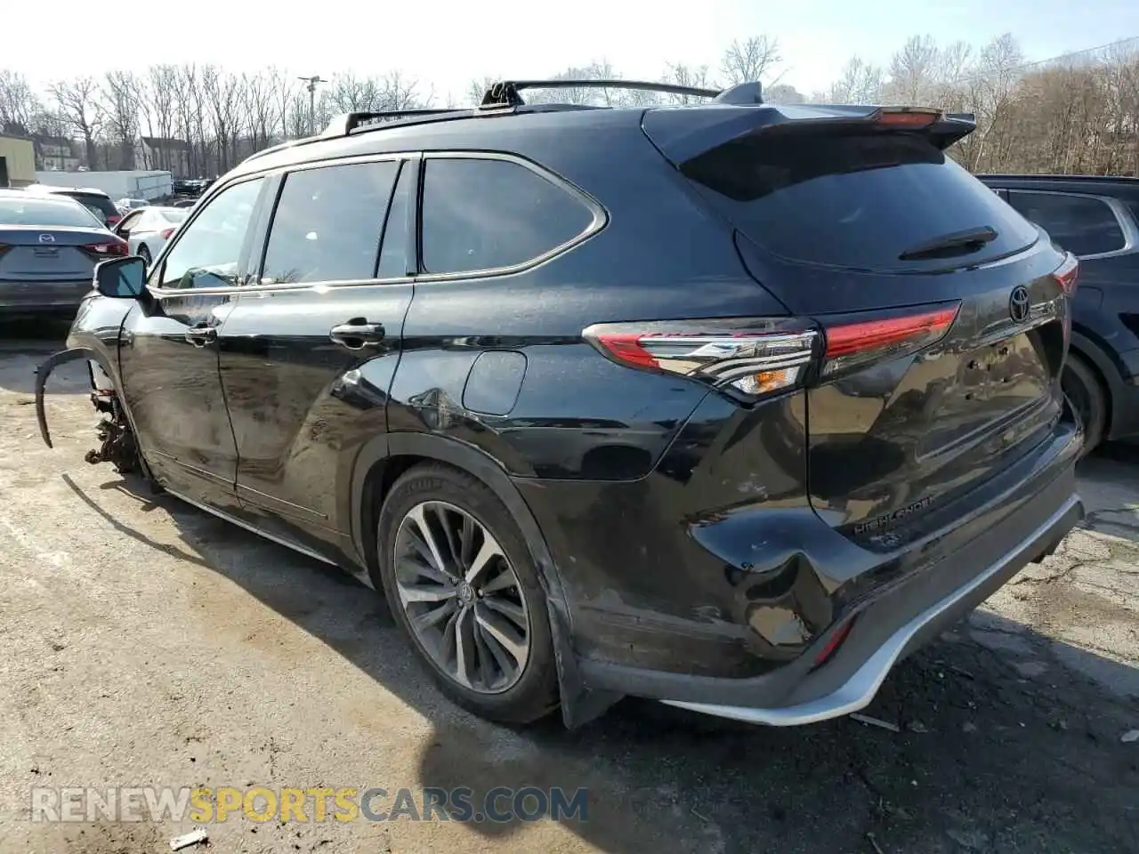 2 Photograph of a damaged car 5TDJZRBH0MS087452 TOYOTA HIGHLANDER 2021