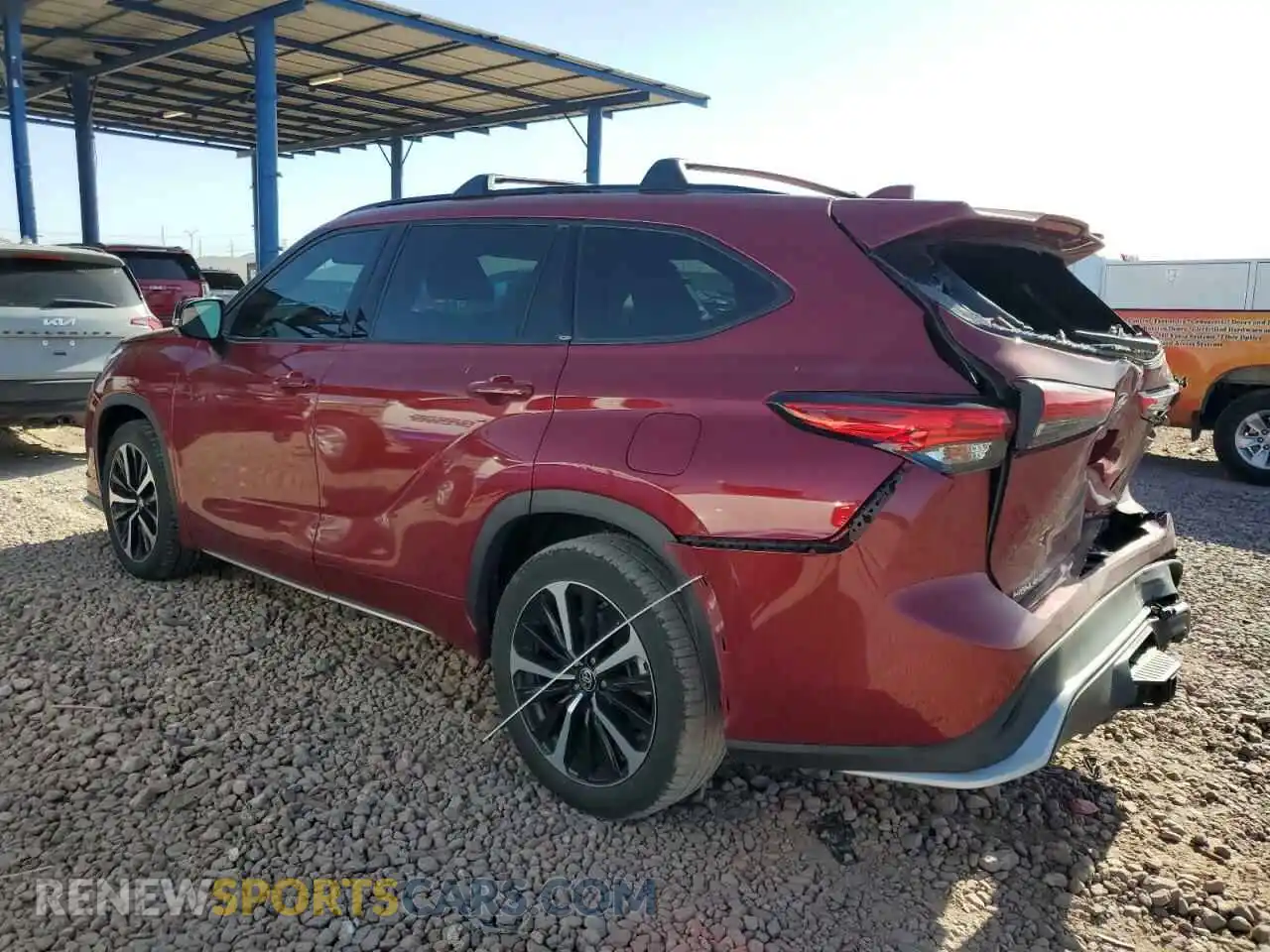 2 Photograph of a damaged car 5TDJZRBH0MS119686 TOYOTA HIGHLANDER 2021
