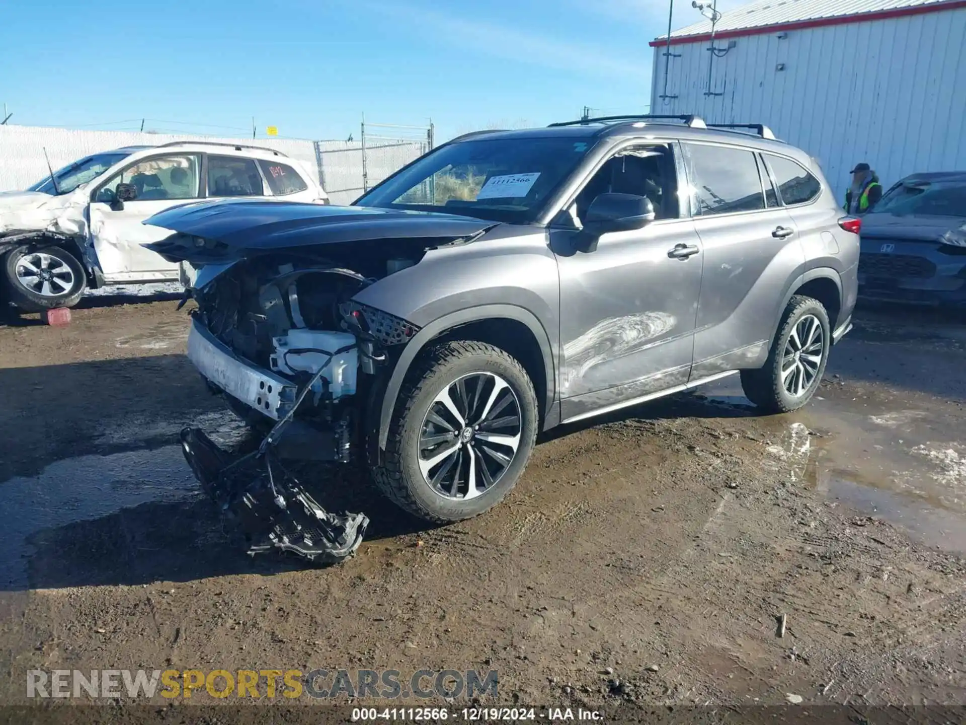 2 Photograph of a damaged car 5TDJZRBH1MS090893 TOYOTA HIGHLANDER 2021