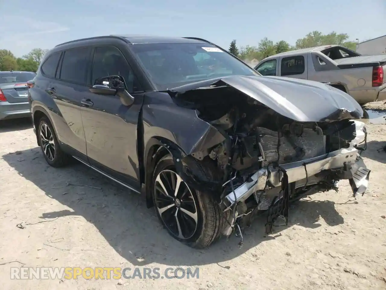 1 Photograph of a damaged car 5TDJZRBH2MS158442 TOYOTA HIGHLANDER 2021