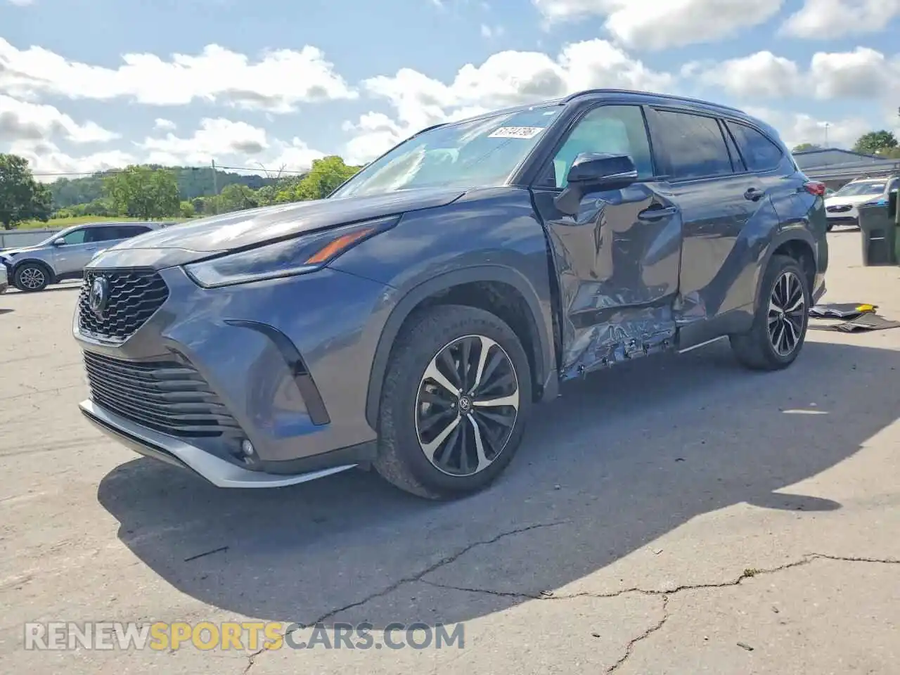 1 fotografías del automóvil dañado 5TDJZRBH3MS058866 TOYOTA HIGHLANDER 2021