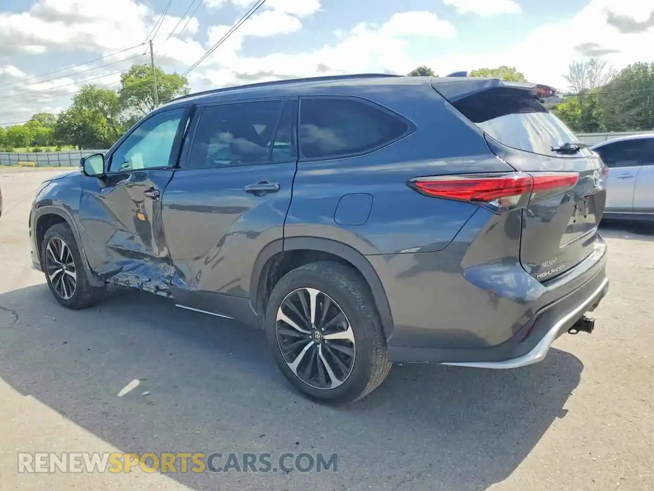 2 fotografías del automóvil dañado 5TDJZRBH3MS058866 TOYOTA HIGHLANDER 2021