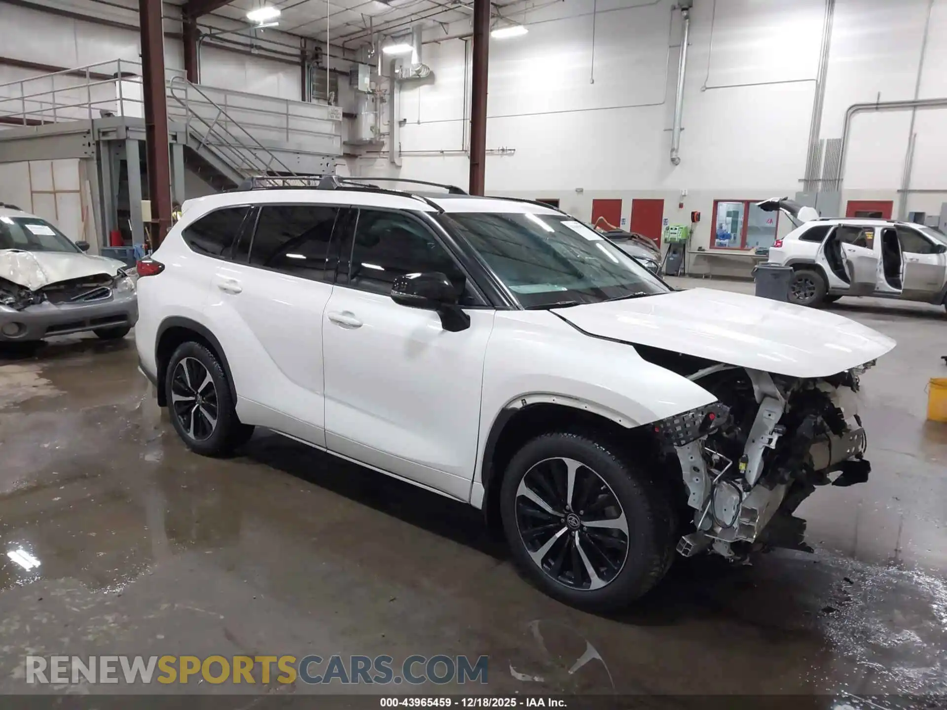 1 Photograph of a damaged car 5TDJZRBH3MS120444 TOYOTA HIGHLANDER 2021