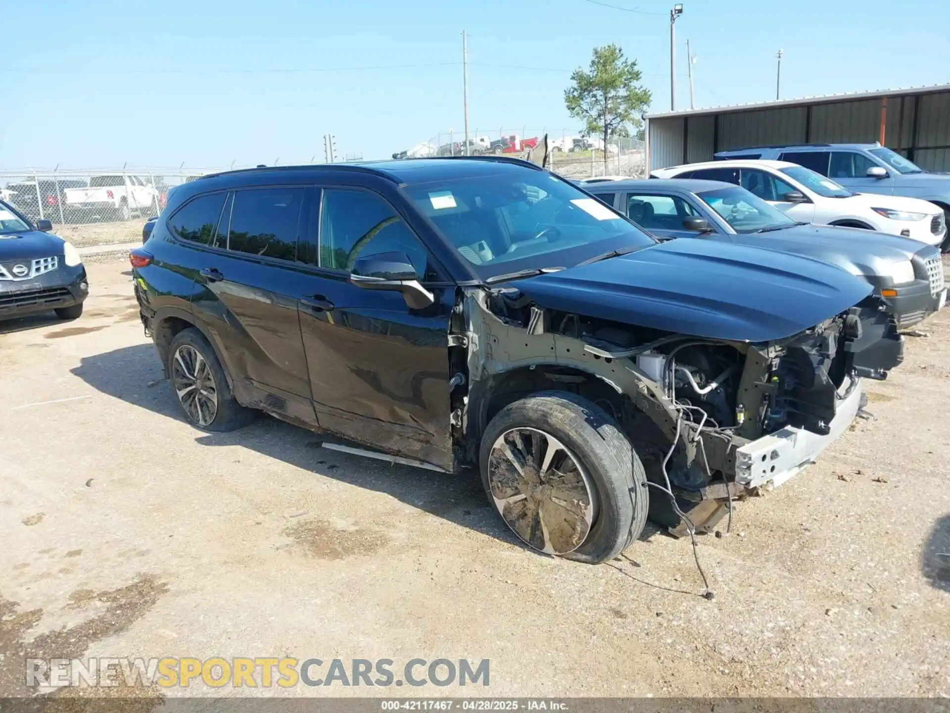 1 Photograph of a damaged car 5TDJZRBH4MS070542 TOYOTA HIGHLANDER 2021