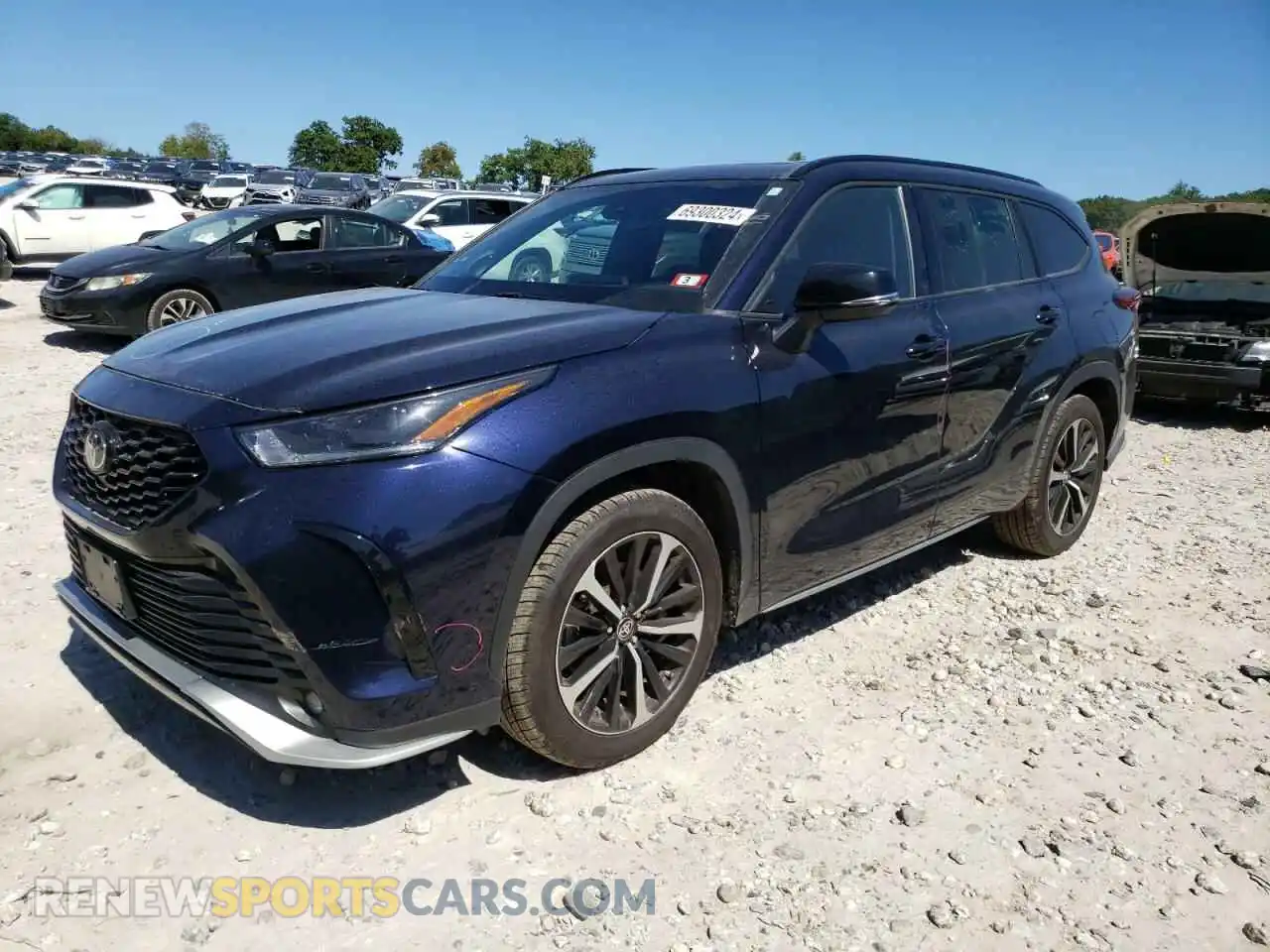 1 Photograph of a damaged car 5TDJZRBH4MS071075 TOYOTA HIGHLANDER 2021