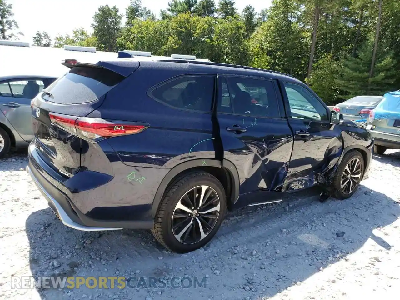 3 Photograph of a damaged car 5TDJZRBH4MS071075 TOYOTA HIGHLANDER 2021