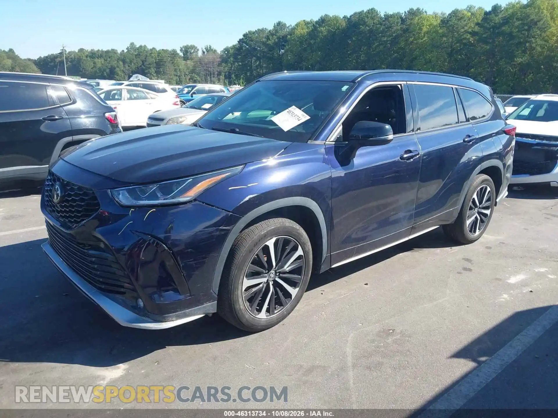 2 Photograph of a damaged car 5TDJZRBH4MS075398 TOYOTA HIGHLANDER 2021