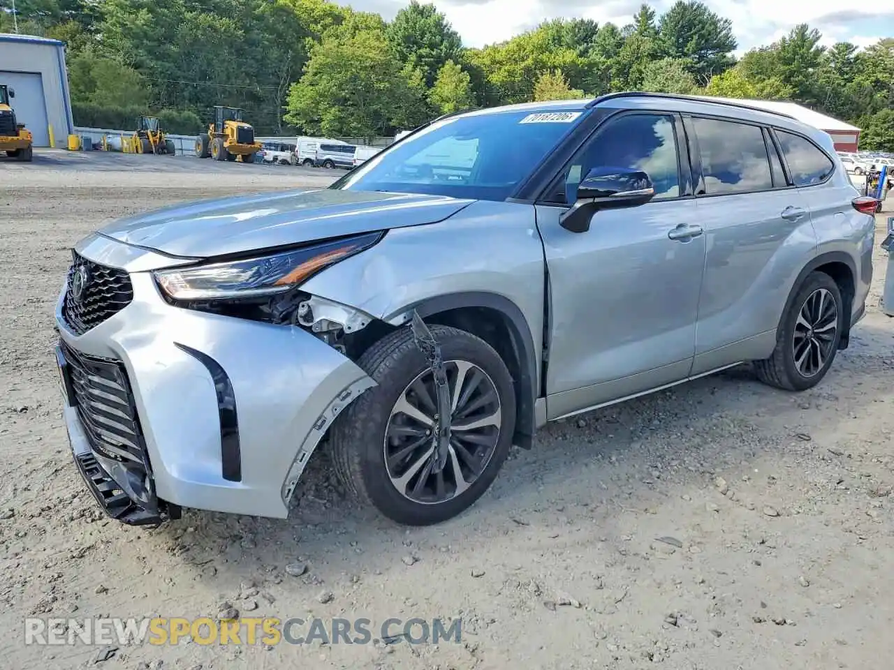 1 Photograph of a damaged car 5TDJZRBH4MS089155 TOYOTA HIGHLANDER 2021