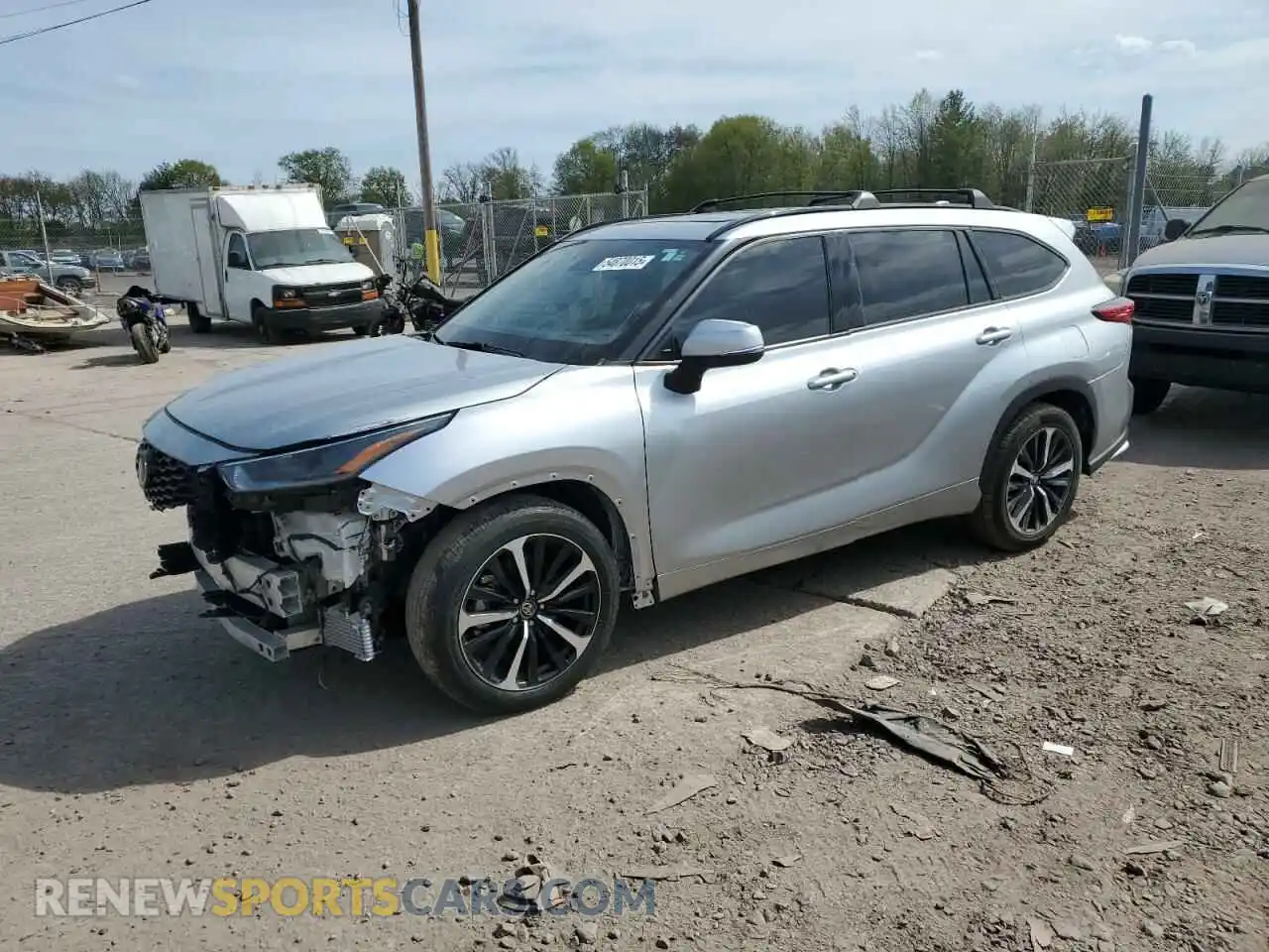 1 Photograph of a damaged car 5TDJZRBH4MS137835 TOYOTA HIGHLANDER 2021