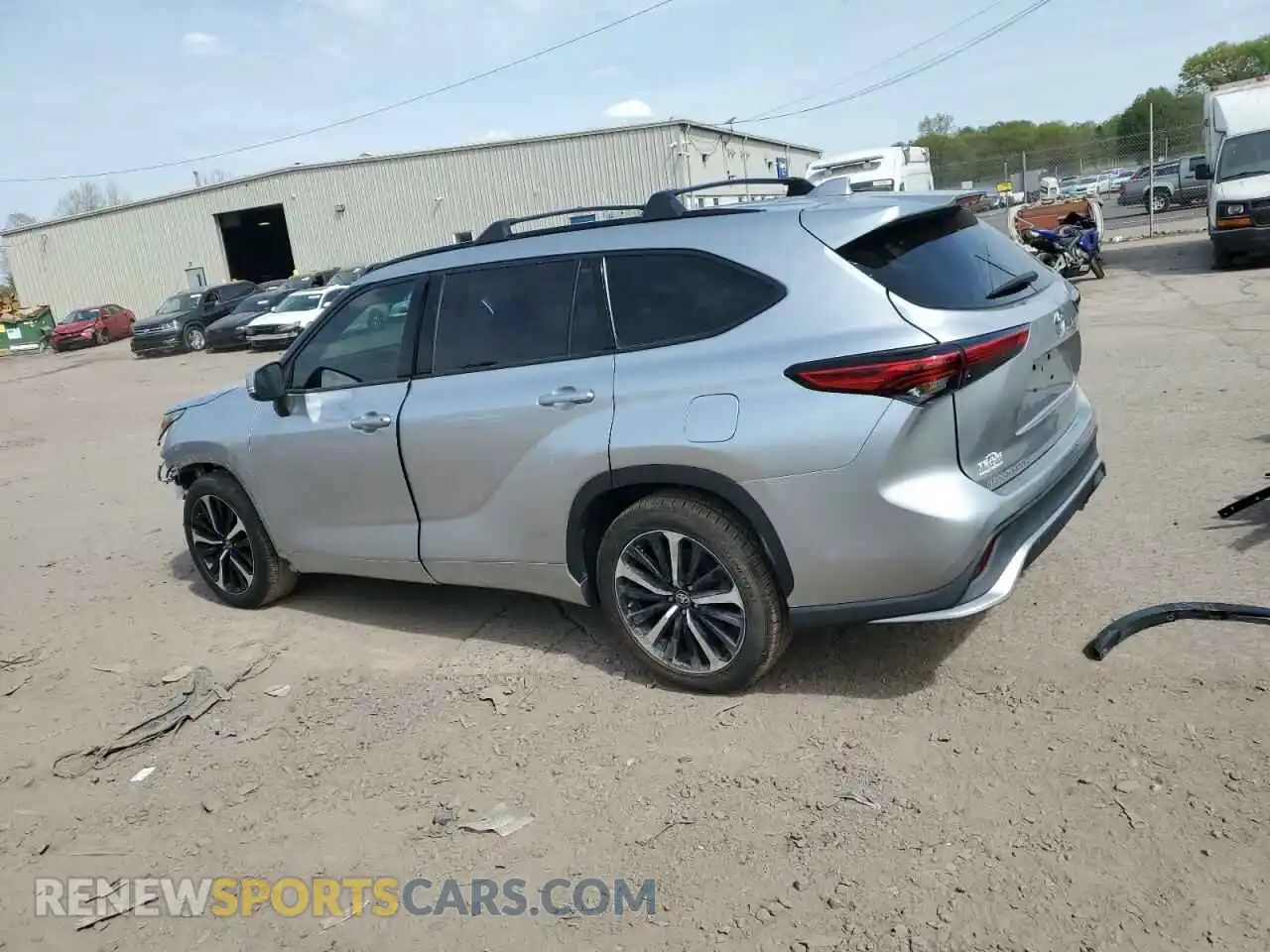 2 Photograph of a damaged car 5TDJZRBH4MS137835 TOYOTA HIGHLANDER 2021