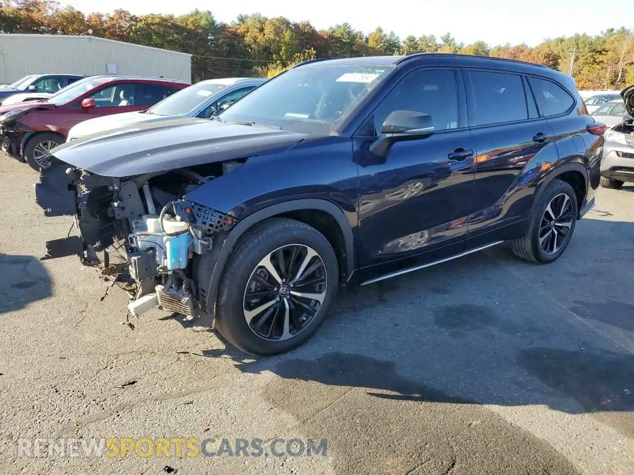 1 Photograph of a damaged car 5TDJZRBH5MS091660 TOYOTA HIGHLANDER 2021
