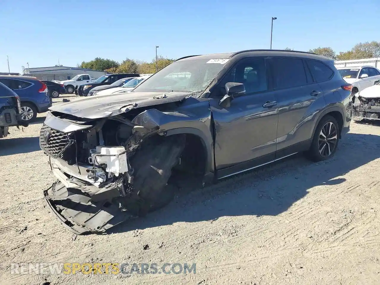 1 Photograph of a damaged car 5TDJZRBH5MS160931 TOYOTA HIGHLANDER 2021